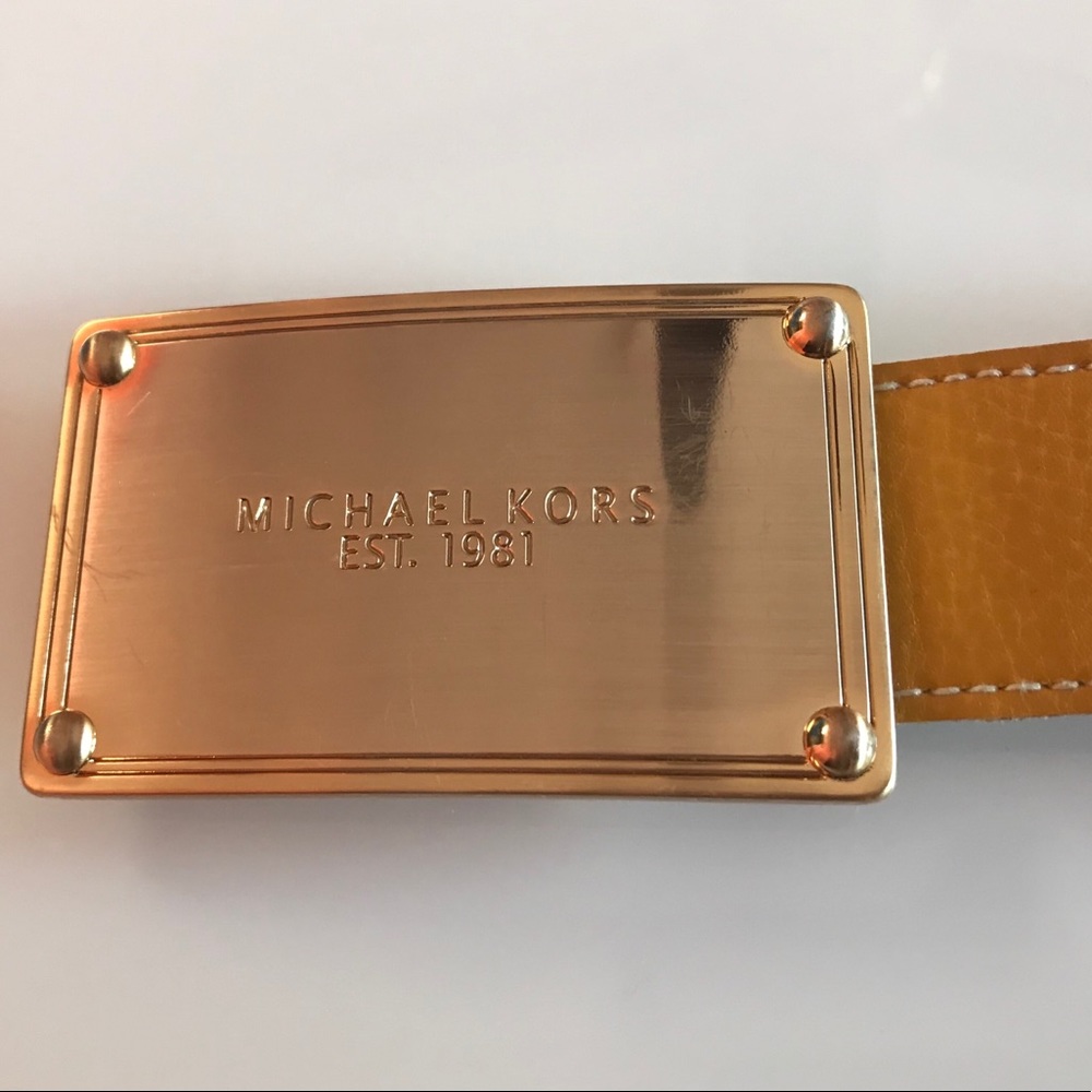 Michael Kors yellow belt